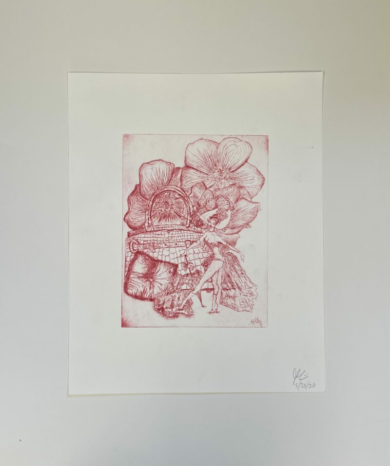 Feminist Red Etching